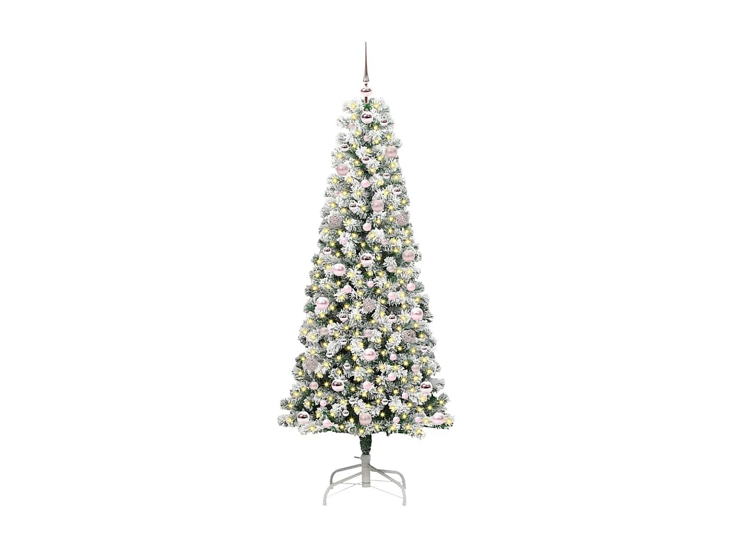 Árbol de Navidad artificial con ramas articuladas 180 cm PVC