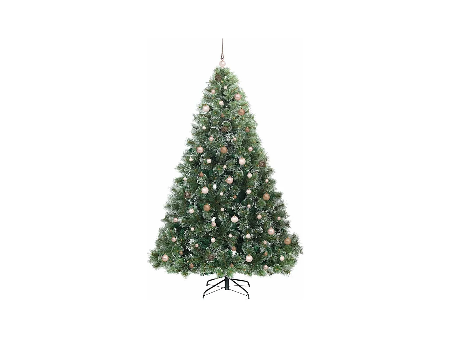 Kunstkerstboom met 300 LED met standaard Groen 240 cm PE en PVC