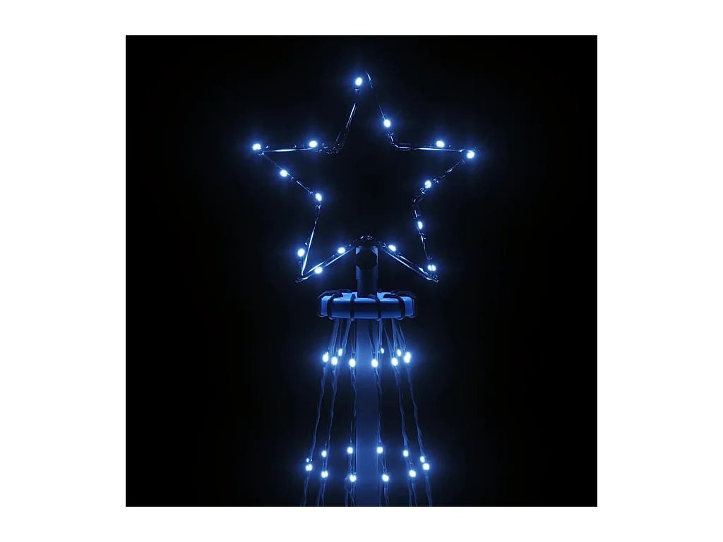 Arbre de Noël cône 732 LED Bleues 160x500 cm