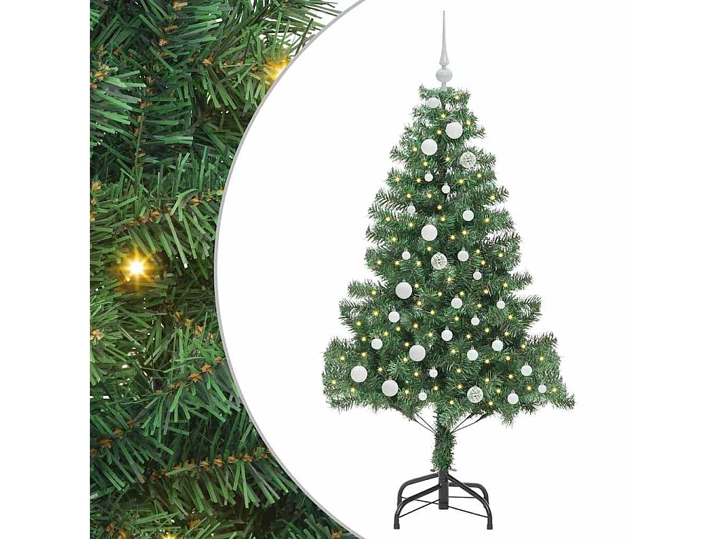 Kerstboom met 150 LED met standaard Groen 150 cm PVC