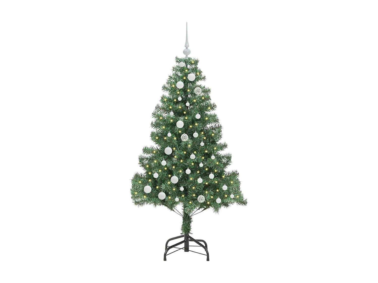 Kerstboom met 150 LED met standaard Groen 150 cm PVC