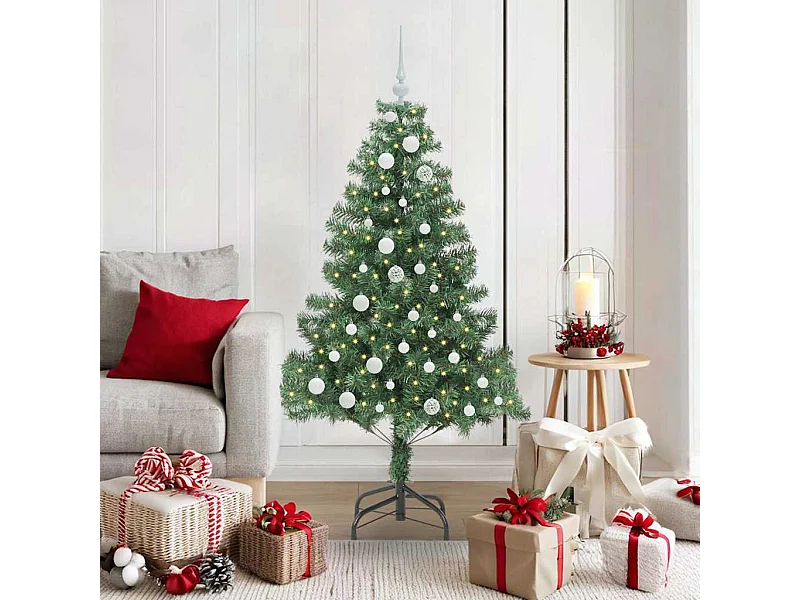 Kerstboom met 150 LED met standaard Groen 150 cm PVC