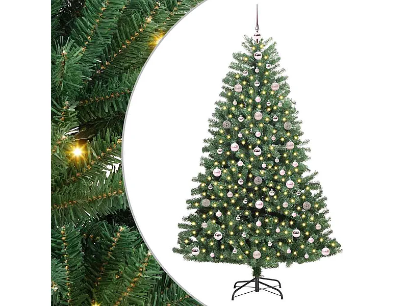 Sapin de Noël Artificiel à Branches Articulées Vert 180 cm