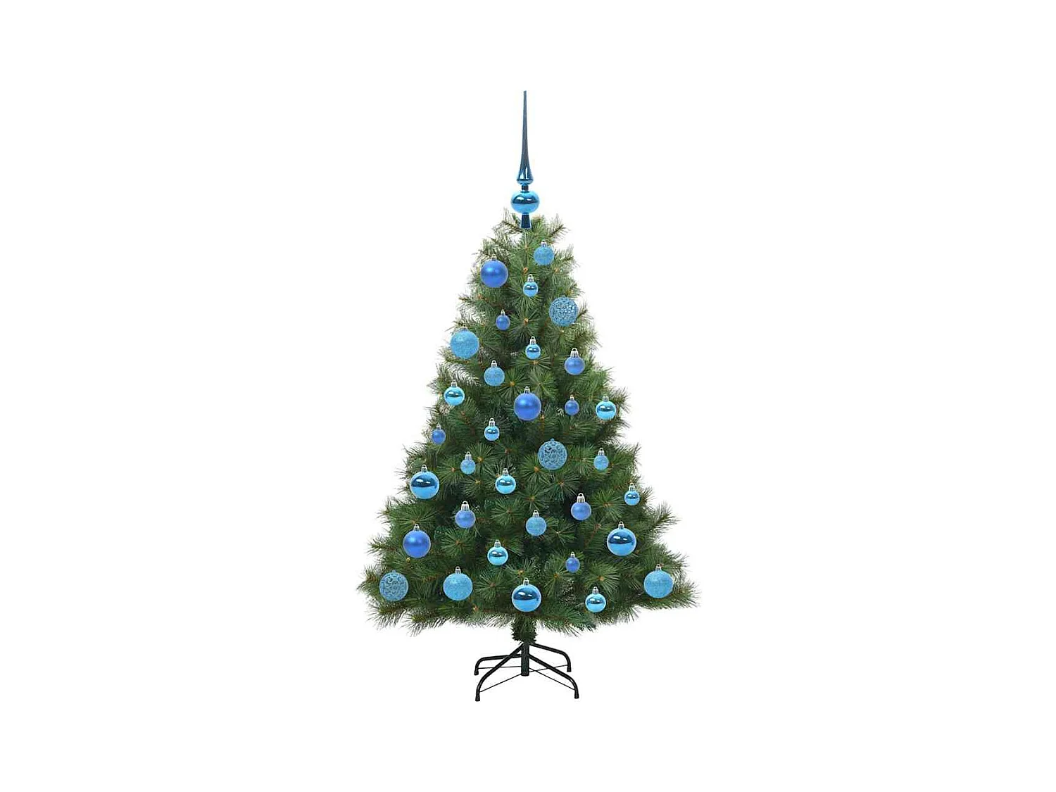 Sapin de Noël artificiel avec 150 LED Vert 120 cm PE et PVC