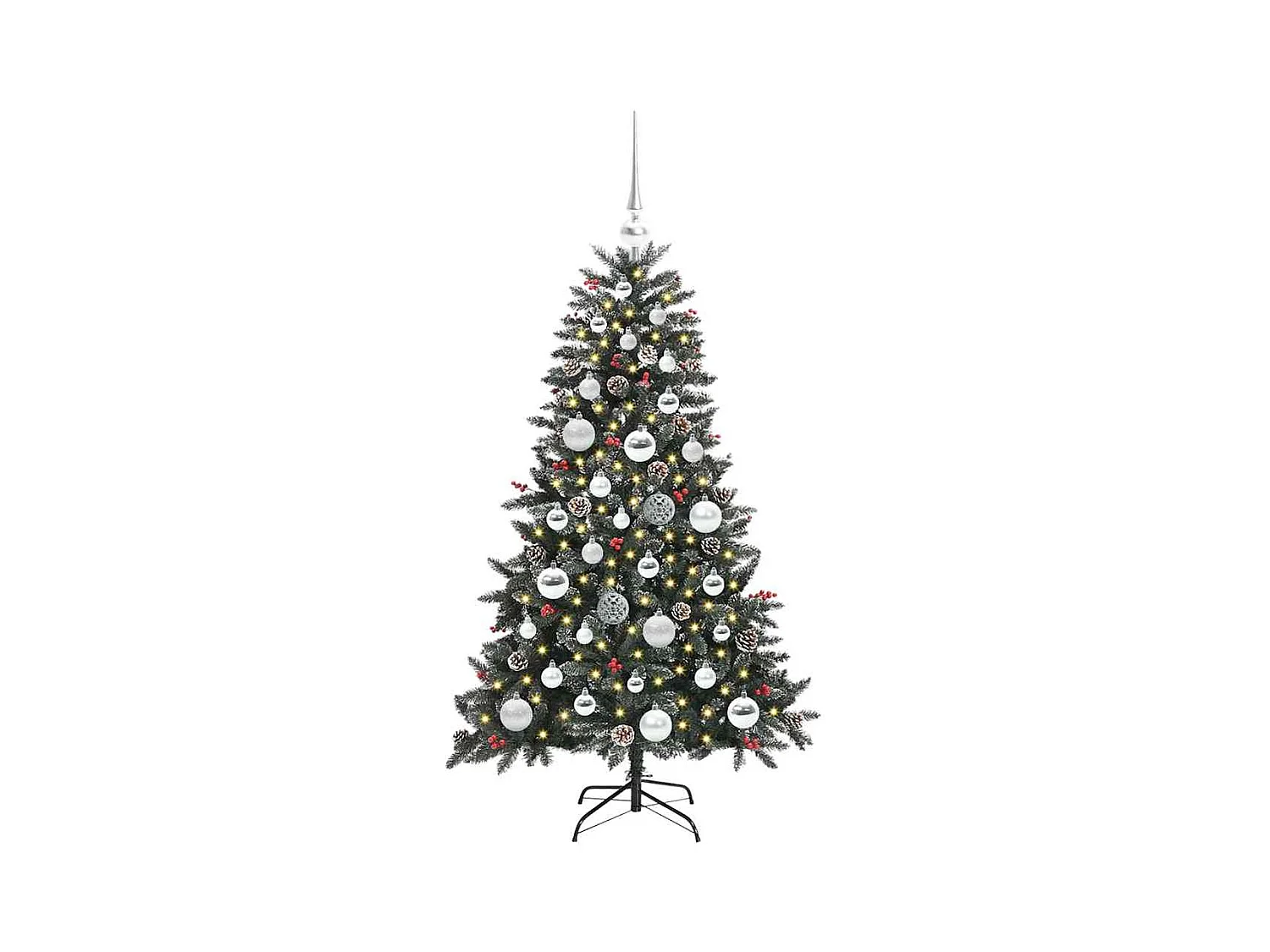 Árvore de Natal Artificial com 150 LEDs Verde 68 x 68 x 120 cm