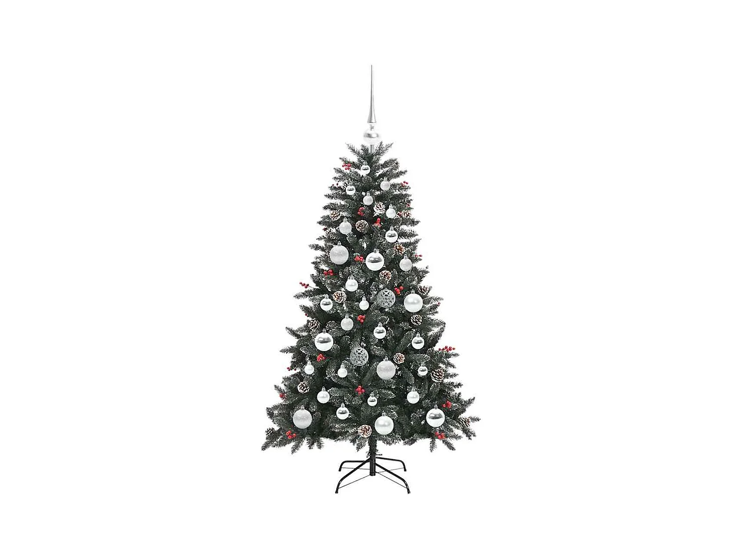 Árvore de Natal Artificial com 150 LEDs Verde 68 x 68 x 120 cm