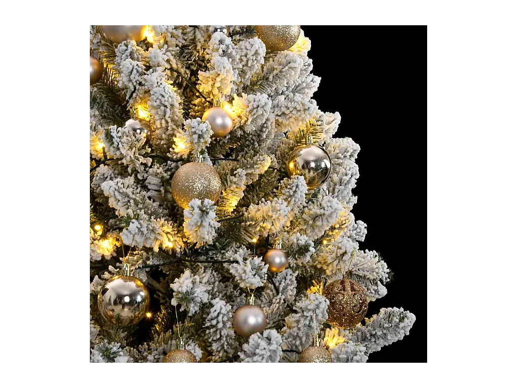 Árbol de Navidad artificial con bisagras 300 LED y bolas 300 cm
