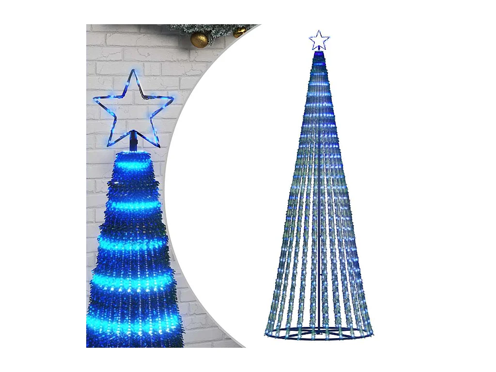 Sapin de Noël à LED 475 LED bleu 247 cm