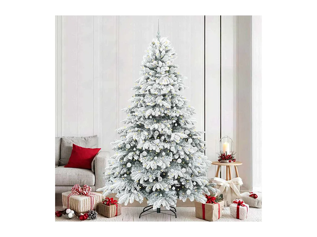 Sapin de Noël artificiel avec 300 LED Vert 240 cm PE et PVC