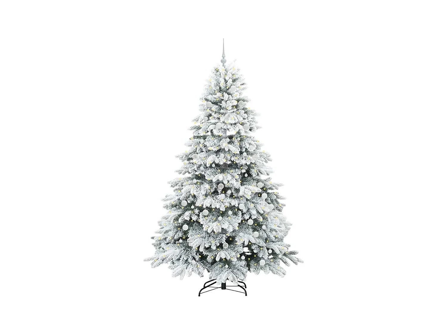 Sapin de Noël artificiel avec 300 LED Vert 240 cm PE et PVC