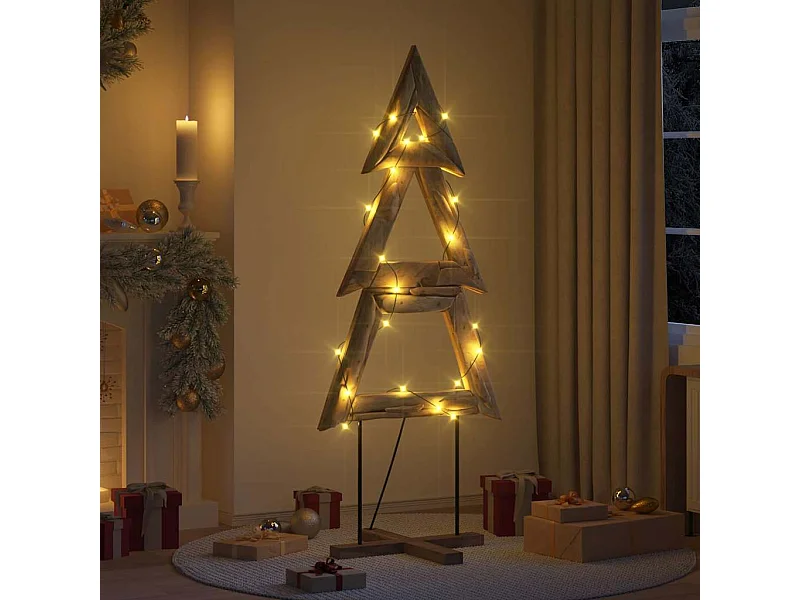 Árbol de Navidad Marrón 180 cm Madera de teca maciza