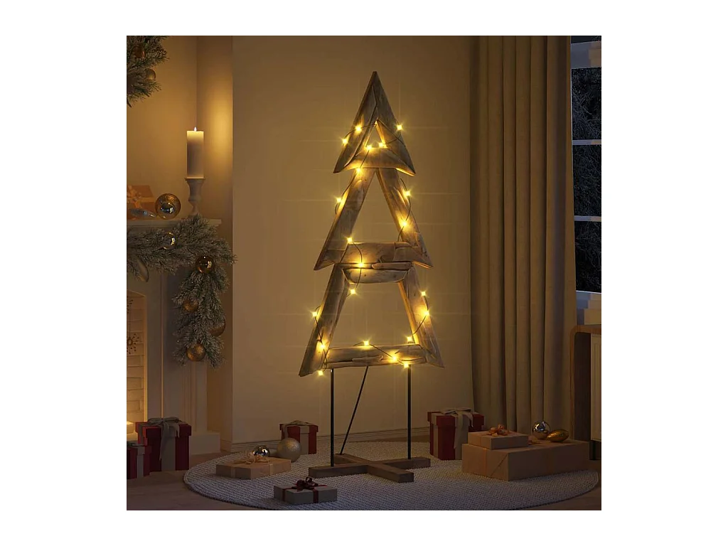 Árbol de Navidad Marrón 180 cm Madera de teca maciza