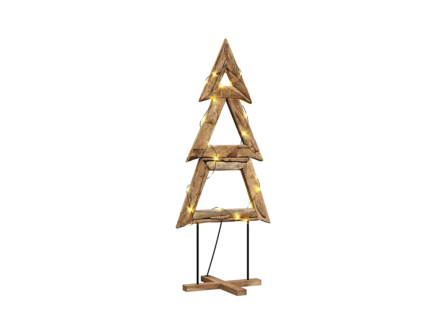 Árbol de Navidad Marrón 180 cm Madera de teca maciza