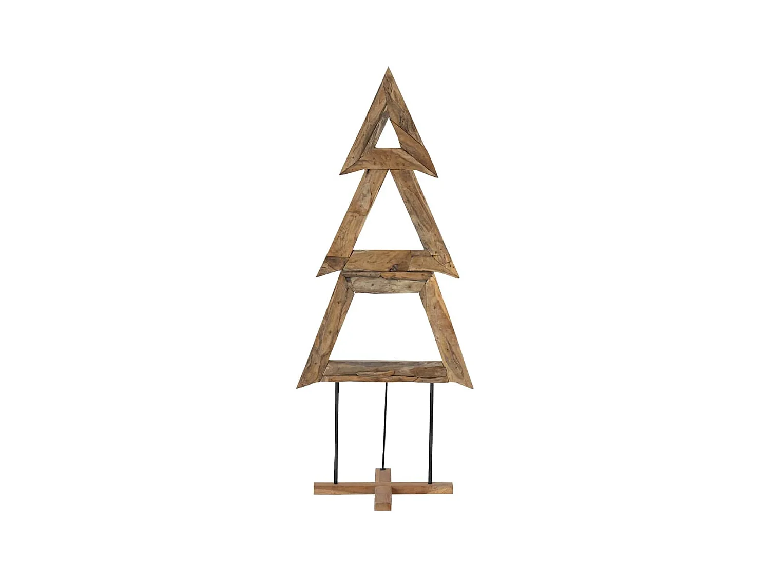 Árbol de Navidad Marrón 180 cm Madera de teca maciza