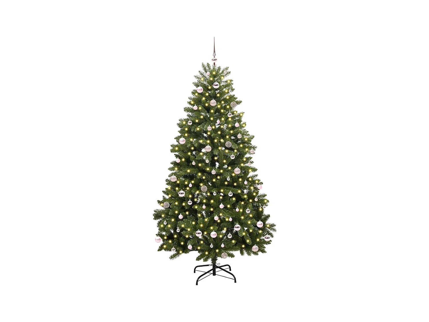 Sapin de Noël artificiel Vert 240 cm PVC et métal