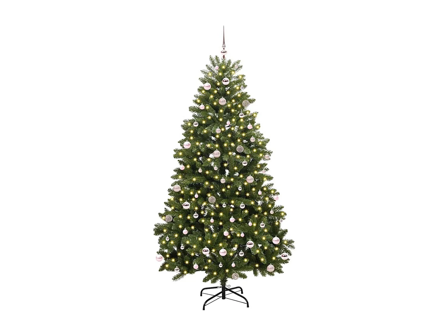 Sapin de Noël artificiel Vert 240 cm PVC et métal