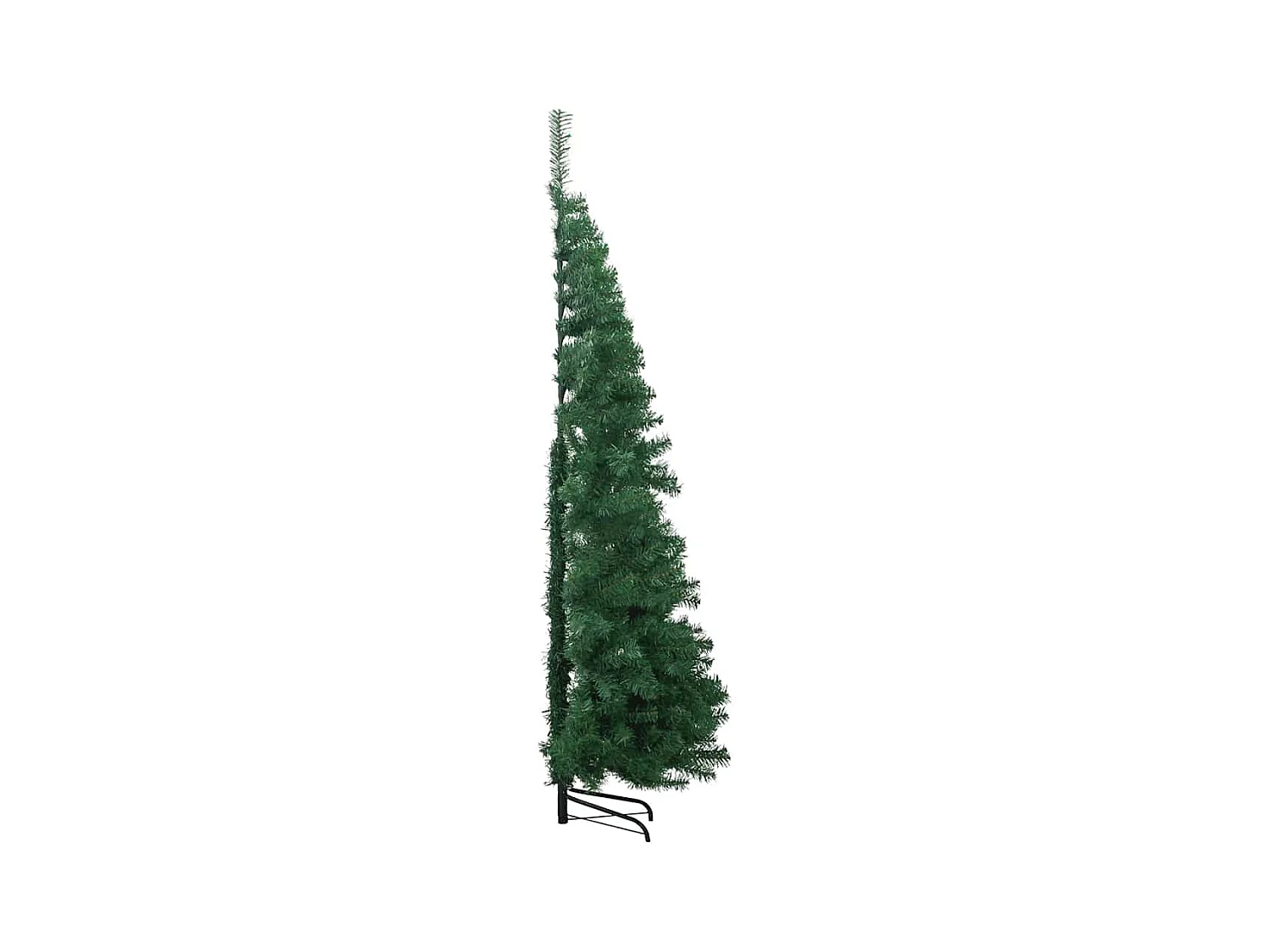 Árbol de Navidad Artificial de Esquina Verde 210 cm PVC y Metal
