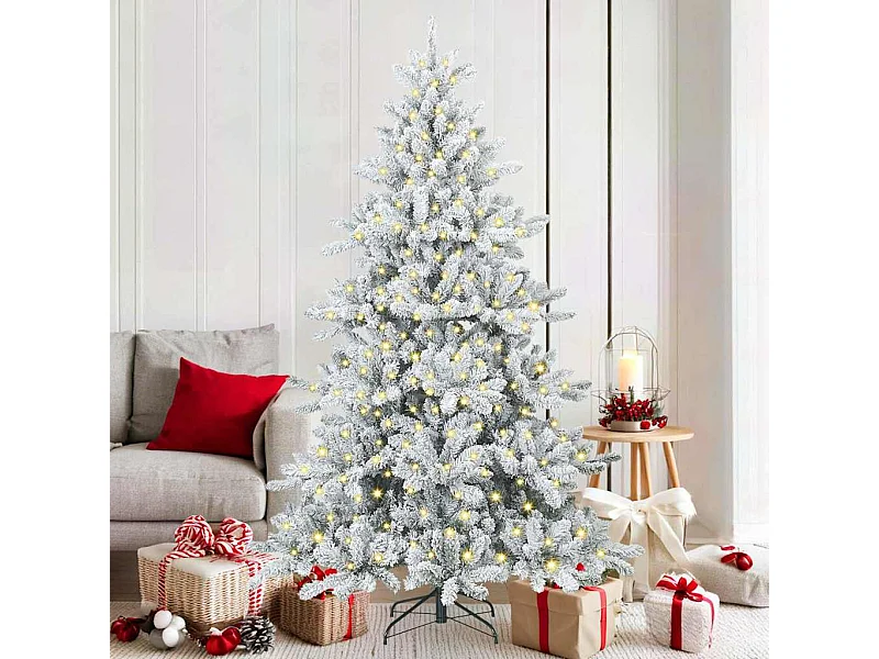 Kunstmatige Hinged Kerstboom met 300 LED 180 cm PVC