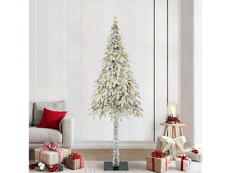 Kerstboom met 300 LED met standaard Wit 210 cm PE en Staal