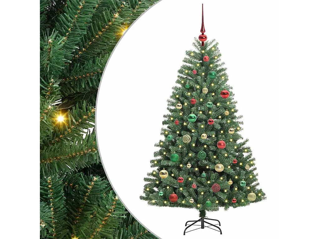 Sapin de Noël Artificiel à Branches Articulées Vert 150 cm