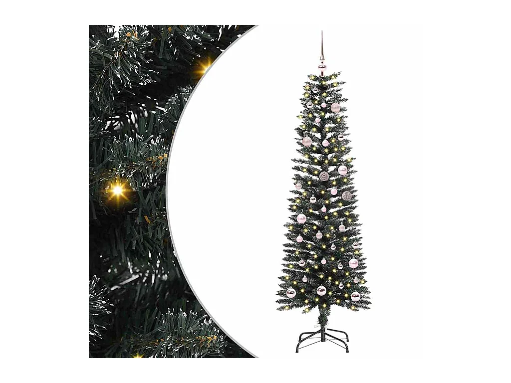 Sapin de Noël artificiel avec 150 LED Vert 43 x 43 x 150 cm