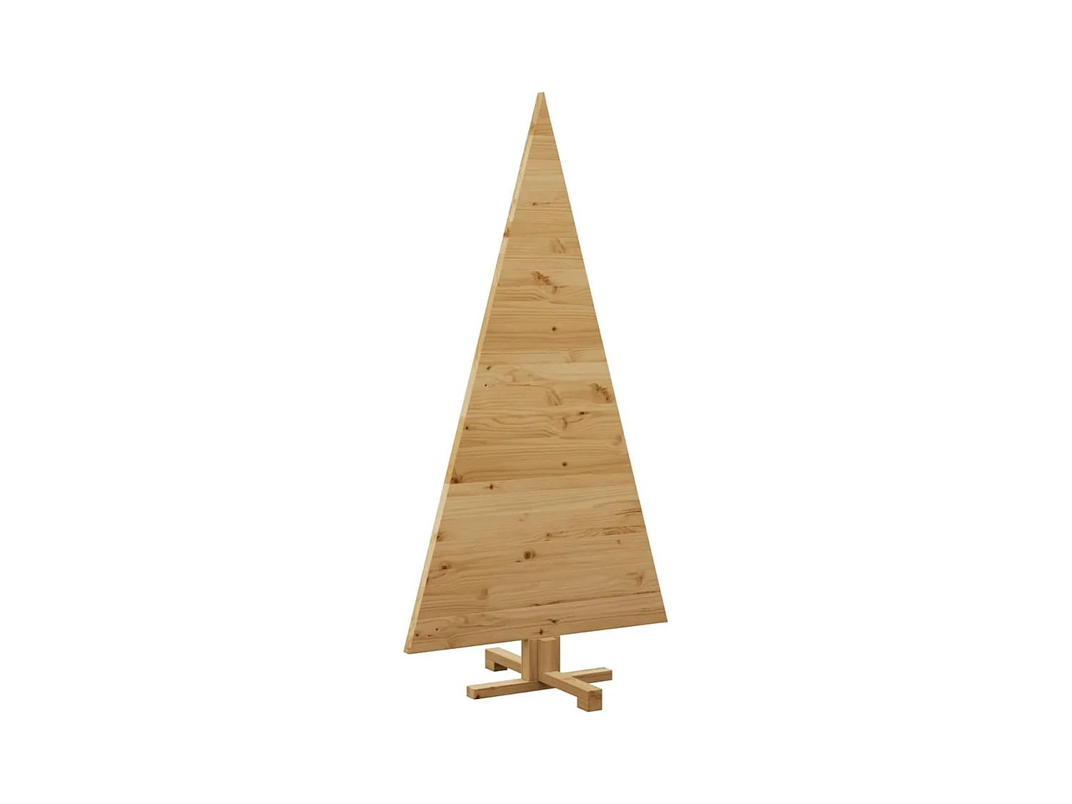 Arbres de Noël avec support Marron 150 cm Bois massif en pin