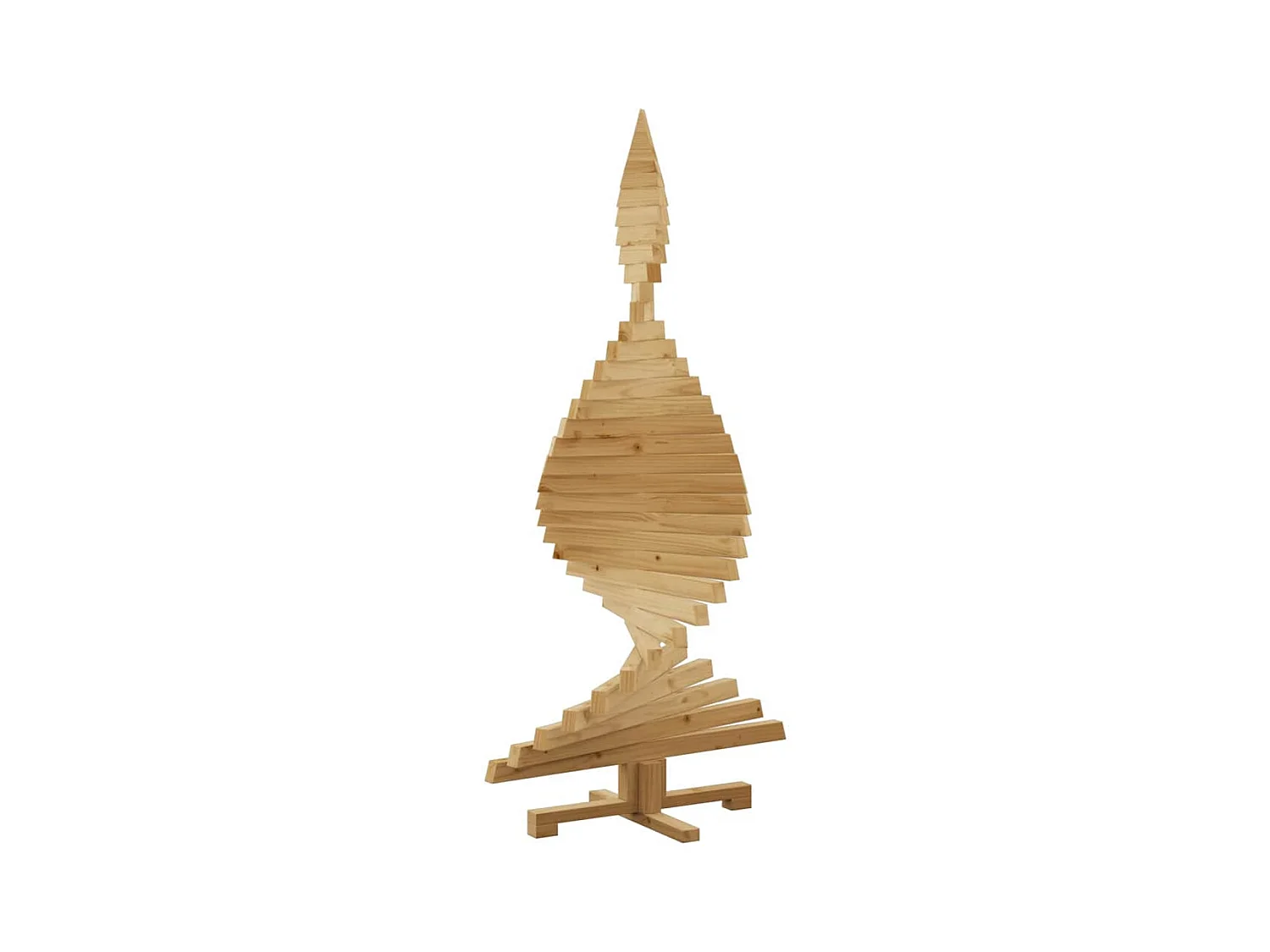 Arbres de Noël avec support Marron 150 cm Bois massif en pin