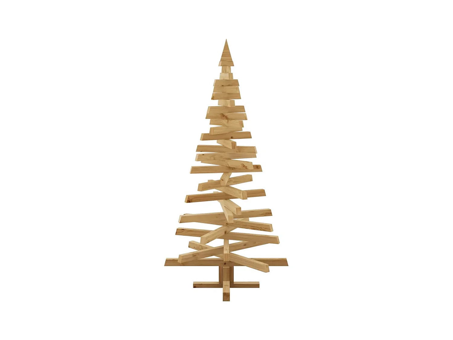 Arbres de Noël avec support Marron 150 cm Bois massif en pin