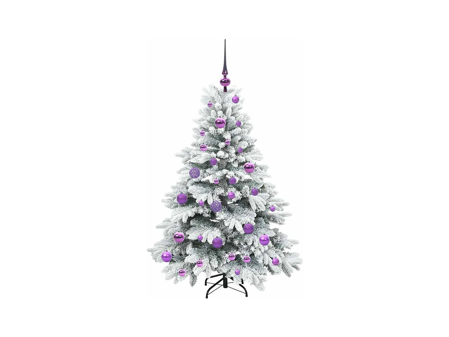 Sapin de Noël artificiel avec 150 LED Vert 120 cm PE et PVC