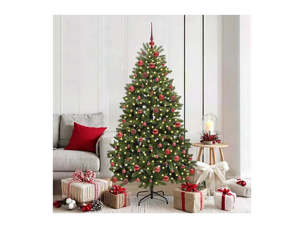 Árbol de Navidad artificial Verde 180 cm PVC y Metal