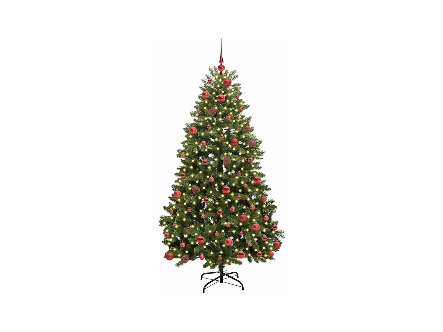 Árbol de Navidad artificial Verde 180 cm PVC y Metal
