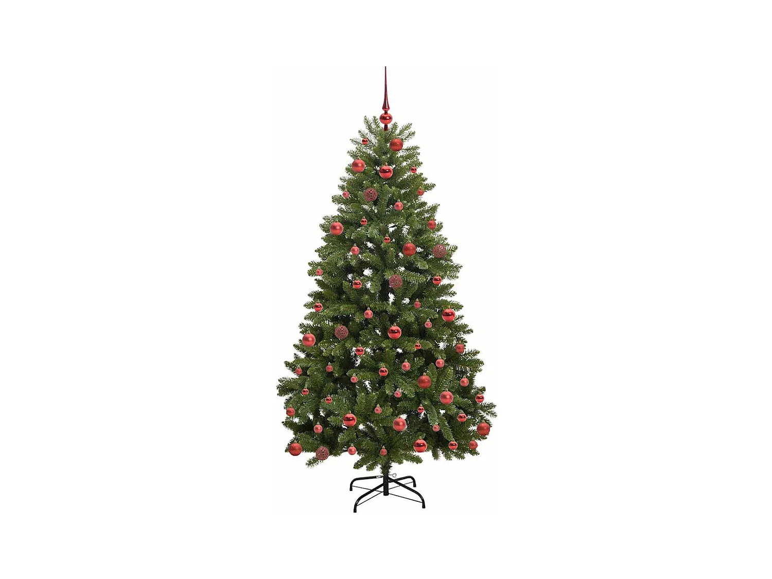 Árbol de Navidad artificial Verde 180 cm PVC y Metal