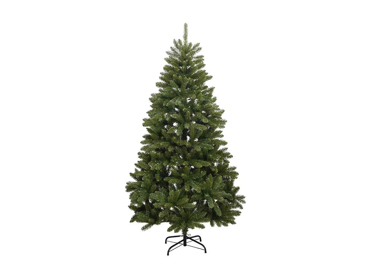 Árvore de Natal Artificial Verde 180 cm PVC e Metal