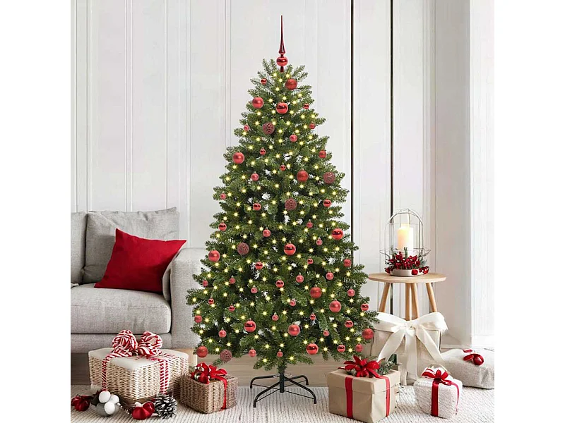 Kunstkerstboom Groen 180 cm PVC en Metalen