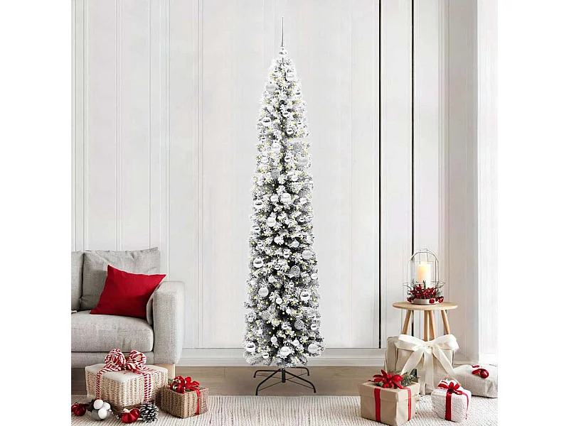 Árvore de Natal Artificial Verde 210 cm PVC e Aço e Plástico
