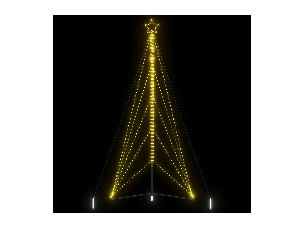LED-kerstboom 615 LEDs warm wit 404,5 cm