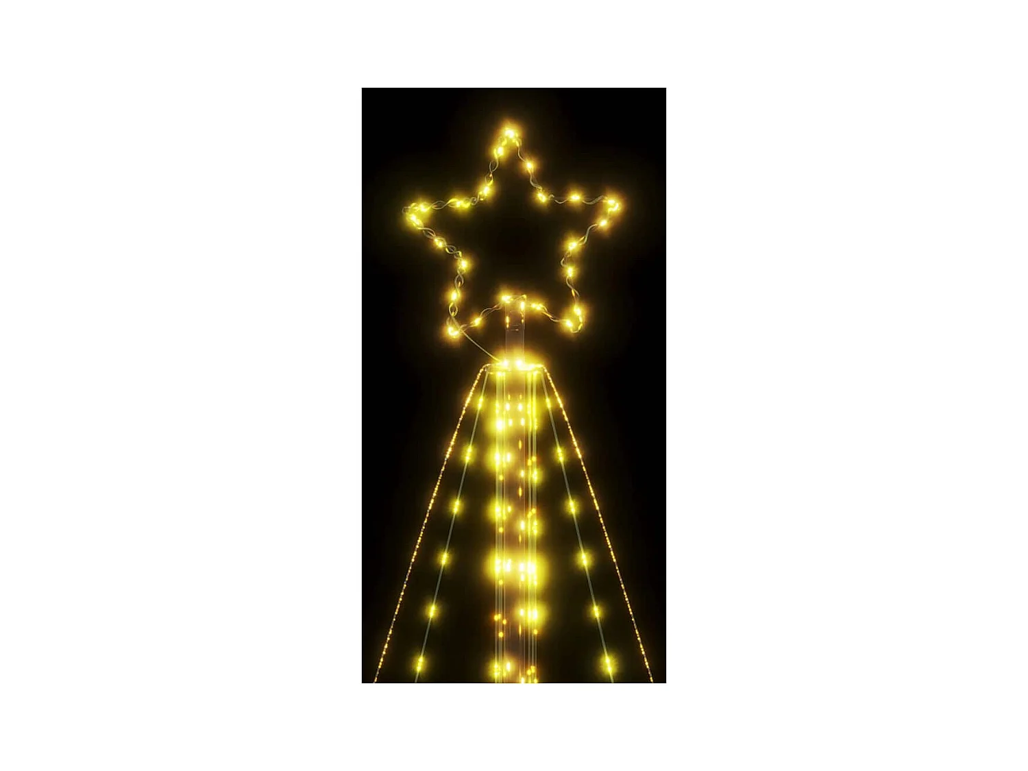 LED-kerstboom 615 LEDs warm wit 404,5 cm