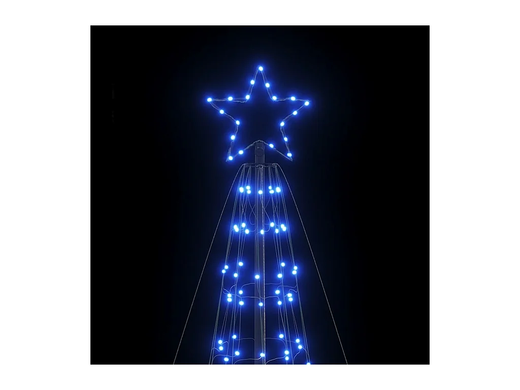 LED-kerstboom met spikes 1534 LEDs 500 cm blauw