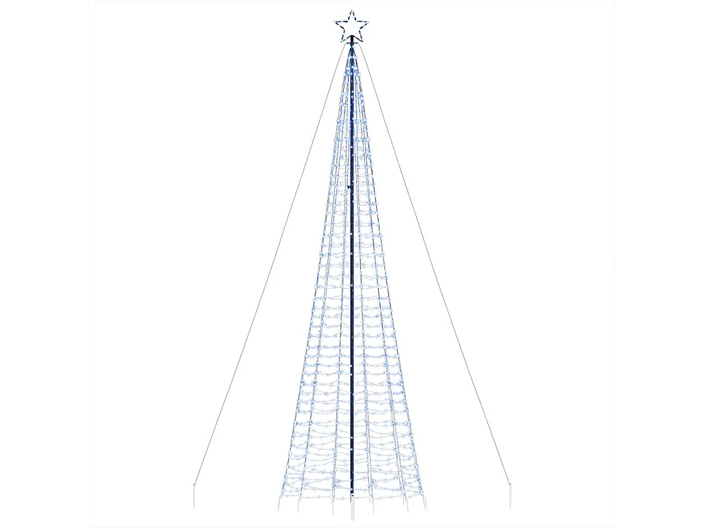 Sapin de Noël à LED avec pointes 1534 LED bleu 500 cm