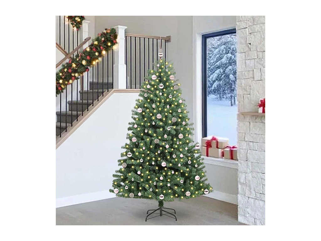 Sapin de Noël Artificiel à Branches Articulées Vert 240 cm