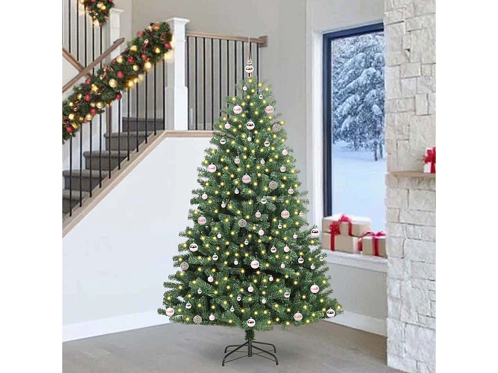 Sapin de Noël Artificiel à Branches Articulées Vert 240 cm