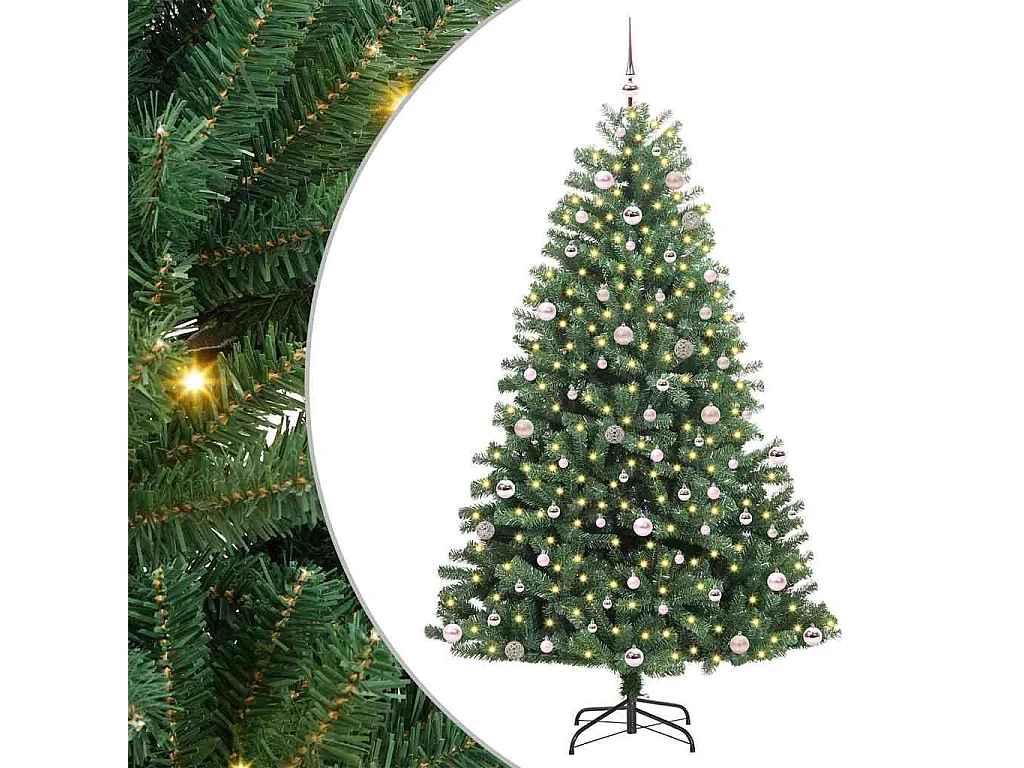 Sapin de Noël Artificiel à Branches Articulées Vert 240 cm