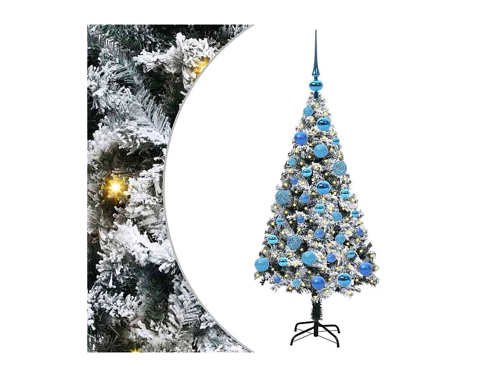 Sapin de Noël artificiel Vert 120 cm PVC, Acier et Plastique