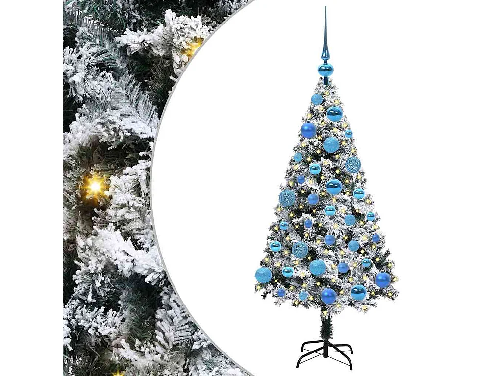 Sapin de Noël artificiel Vert 120 cm PVC, Acier et Plastique