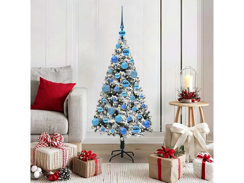 Árbol de Navidad artificial Verde 120 cm PVC y Acero y Plástico