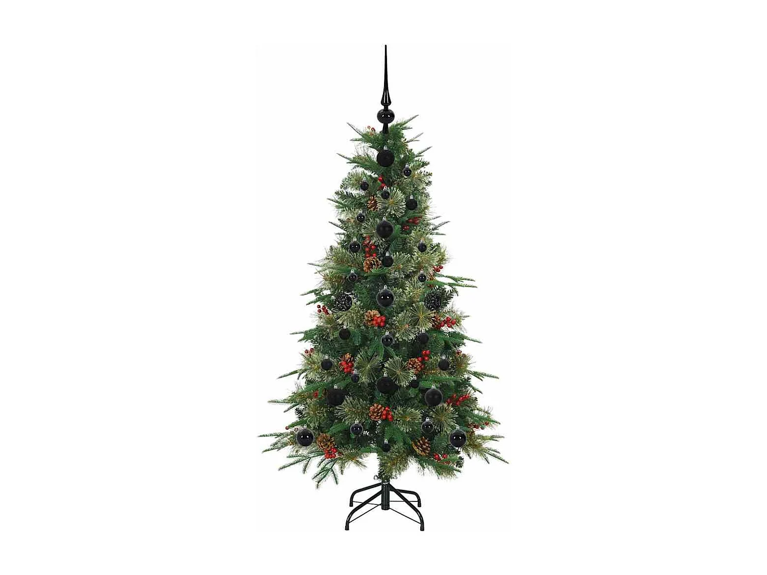 Sapin de Noël Artificiel à Branches Articulées Vert 120 cm