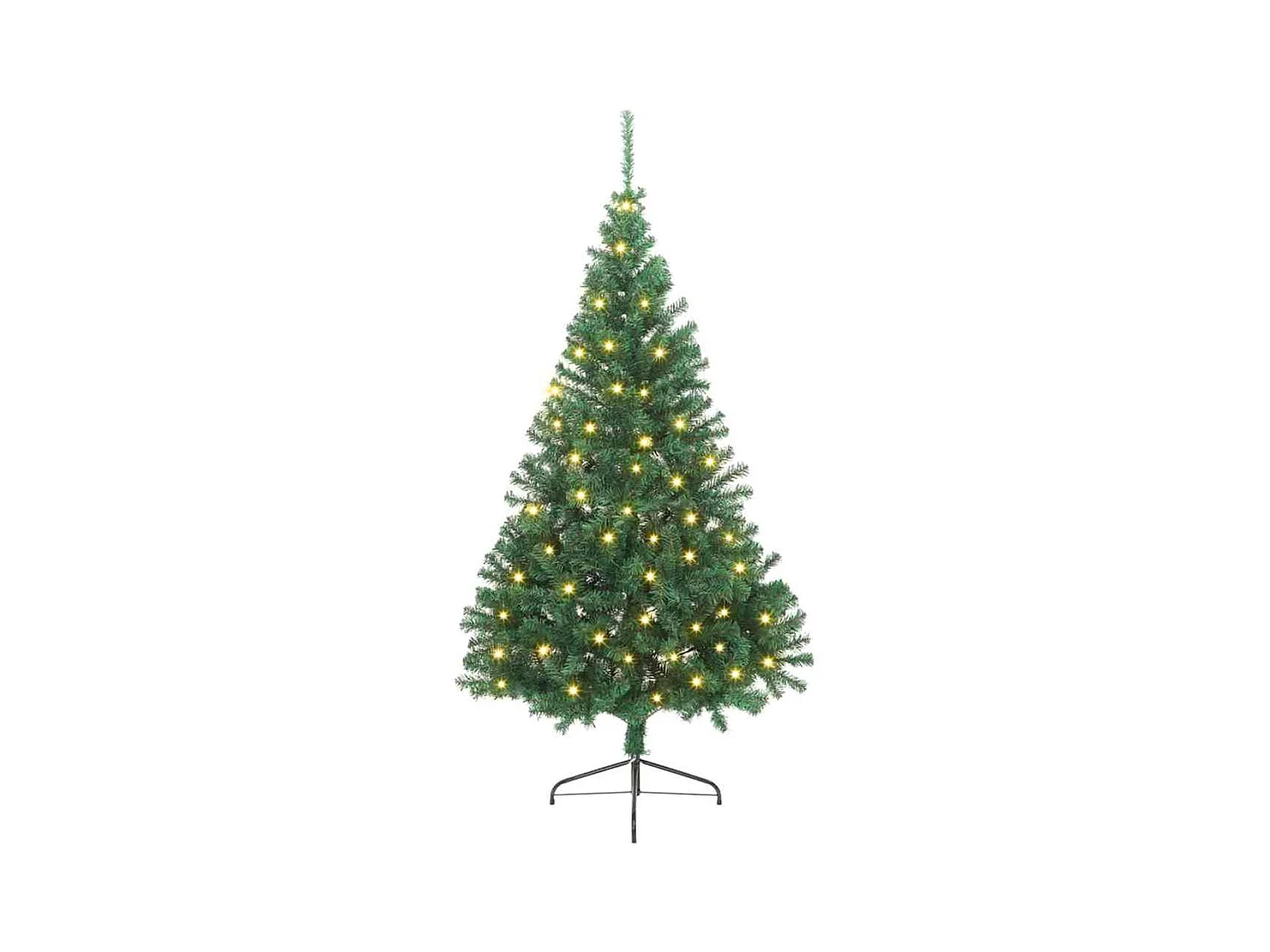 Sapin de Noël artificiel pré-éclairé Vert 240 cm PVC