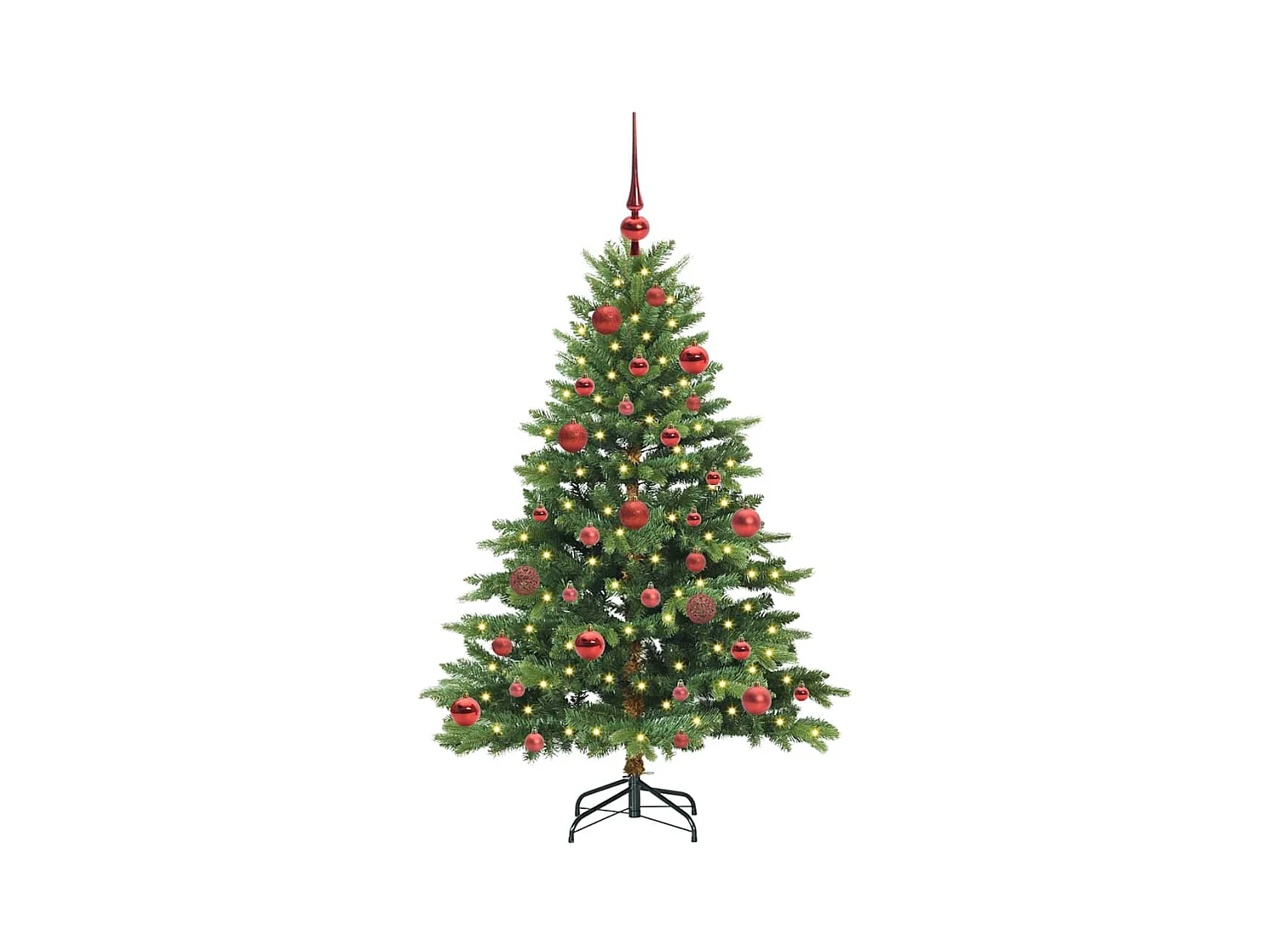 Árbol de Navidad artificial con 150 LED Verde 150 cm PE y PVC