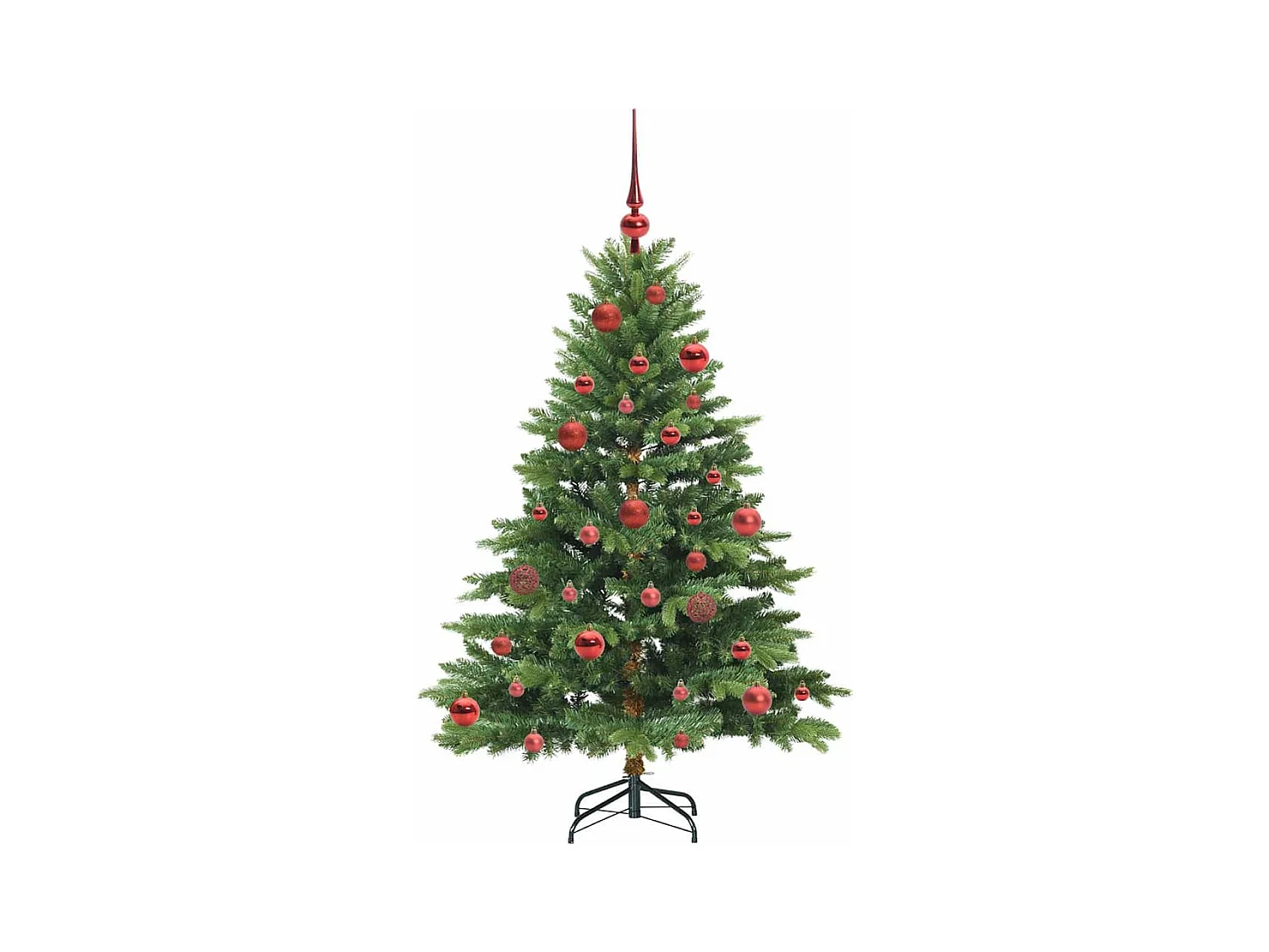 Árbol de Navidad artificial con 150 LED Verde 150 cm PE y PVC