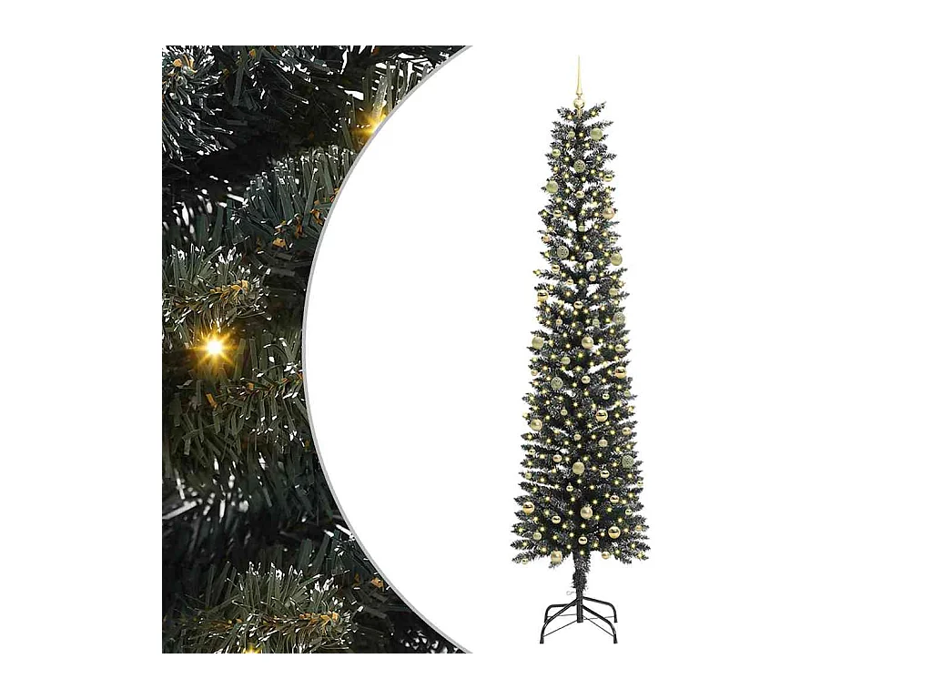 Árbol de Navidad artificial con 300 LED Verde 58 x 58 x 240 cm